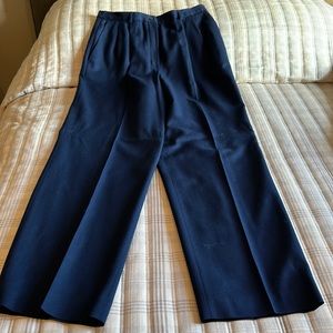 Tall Pendleton Lined Seasonless Wool Navy Slacks